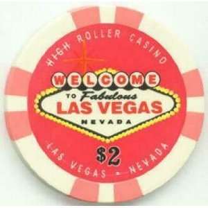 Las Vegas High Roller Casino VIP $2 Poker Chips, Set of 25  