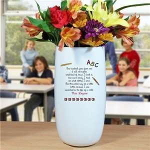  Personalized Ceramic Teacher Vase: Home & Kitchen