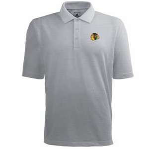 Chicago Blackhawks Classic Pique Xtra Lite Polo Shirt (Grey)   XX 
