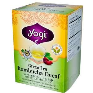 Green Tea Kombucha Decaf, 16 Tea Bags, 1.12 oz (32 g):  