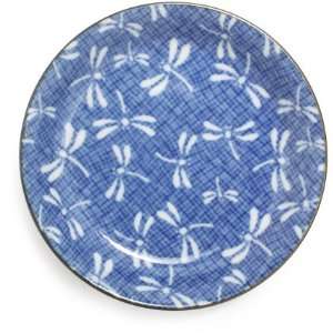  Kotobuki? Blue Dragonfly Plate: Kitchen & Dining