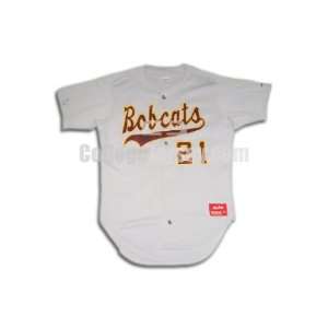  No. 21 Game Used Texas State Baseball Jersey (SIZE 42 