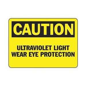  Caution Ultraviolet Sign,7 X 10in,bk/yel   ACCUFORM: Home 