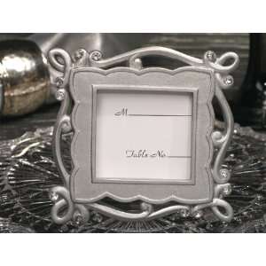  Wedding Favors Elegant silver place card frame favor (Set 