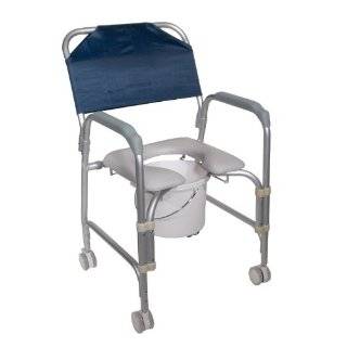 Drive Medical K. D. Aluminum Shower Chair/Commode with Casters