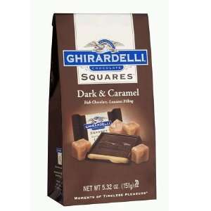 60% Dark Chocolate with Caramel Chocolate Squares 5.25oz 1 Count 