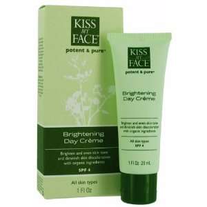  Kiss My Face Potent & Pure Brightening Day Cream, 1 Oz 