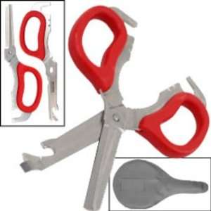   75 25801 RD Multi Purpose Detachable Scissors, Red