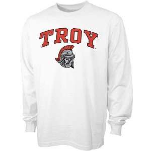  NCAA Troy University Trojans White Bare Essentials Long 