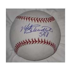  Mike Schmidt 548 HRs Signed Baseball: Sports & Outdoors