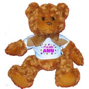   : Its All About Ann Plush Teddy Bear with BLUE T Shirt: Toys & Games