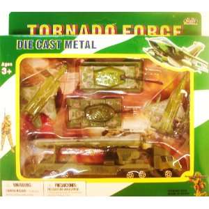  Tornado Force Die Cast Metal Play Set 6pc 