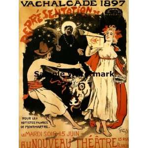  Nouveau Theatre Ladies Show 1897 Cow Vachalcade France 