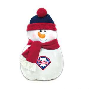 Philadelphia Phillies Snowman Pillow 