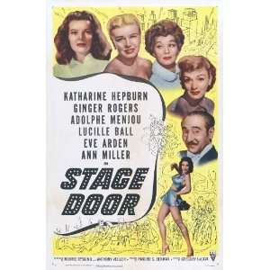 Stage Door Poster C 27x40 Katharine Hepburn Ginger Rogers Adolphe 