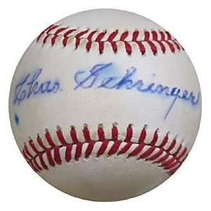  Chas. Gehringer Autographed / Signed Baseball