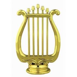  Gold Music Lyre Figure Trophy 