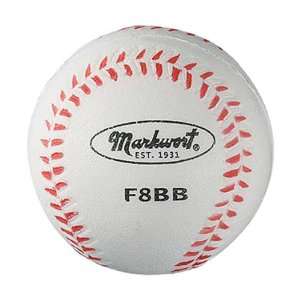  Markwort 8 F8BB Sponge Foam Baseballs WHITE 8 CIR. (ONE 