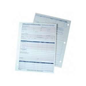 ABF9661   Employee Application, Double sided, 8 1/2x11 
