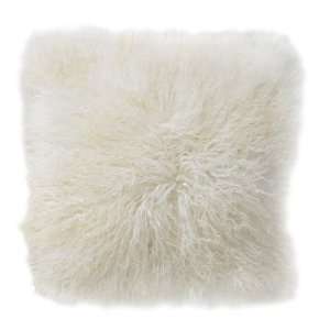 Williams Sonoma Home Lambs Wool Pillow, 16 x 16, Ivory:  