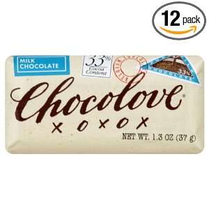 Chocolove Pure Milk Chocolate Mini Bar, 1.3000 ounces (Pack of 12 