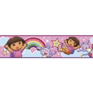  Nickelodeon Dora the Explorer Rainbow Self Stick Wall 