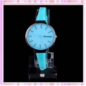  30mm New Fashion lake blue translucent surface Watch Mens 