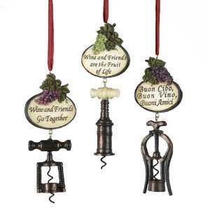   Inch Tuscan Antique Bottle Opener Ornaments, Set of 3