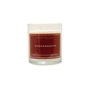 K HALL by K Hall POMEGRANATE VEGETABLE WAX CANDLE. BURNS 