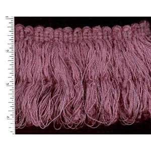  275 Wide Looped Chenille Brush Fringe Plum By The Yard 