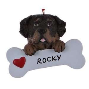  Personalized Rottweiler Christmas Ornament