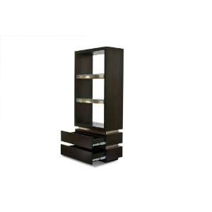   72 Inch Two Shelf, Two Sided, Two Drawer Room Divider