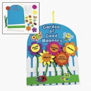  Garden Of Good Manners Sign Craft Kit   Craft Kits 