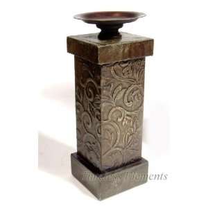  Brass Metal Wood Candlebra Candlestick Holder Decor: Home 
