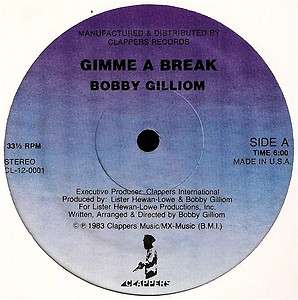   GILLIOM   GIVE ME A BREAK * 1983 Rare Electro Boogie * LISTEN  