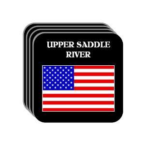 US Flag   Upper Saddle River, New Jersey (NJ) Set of 4 Mini Mousepad 