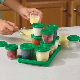 Fresh N Freeze 2 oz. Reusable Baby Food Containers 12 Pack 
