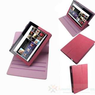 Rotating PU Case Cover Sleeve Skin for SONY Tablet S1 9.4 Adjustable 