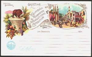 California Midwinter International Exposition 1894  
