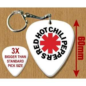  Red Hot Chili Peppers BIG Guitar Pick Keyring: Musical 