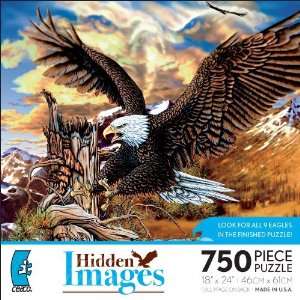  Hidden Images Puzzle   Nine Eagles 750 Piece Puzzle Toys & Games