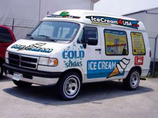 SLOW FOR CHILDREN ice cream truck decal sticker by IceCream4USA 