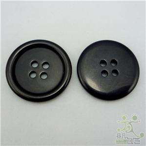 20 pcs black buttons lot round sewing 25mm size 40  