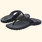 Olukai Ohana Black/Dark Shadow Flip Flop Sandals Mens sizes 9 13 NEW 