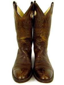   POST exotic leather cowboy western boots buckaroo sz 10.5 B M  