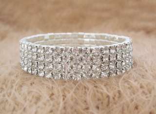 NEW Crystal Rhinestones Shimmering Cuff Hinge Bangles Bracelets 