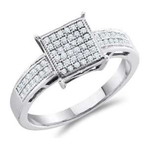  Diamond Engagement Ring Sterling Silver Anniversary Bridal 