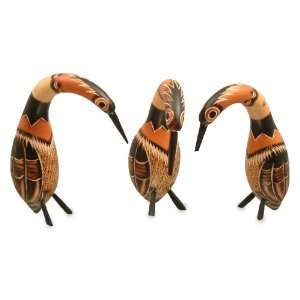  Mate gourds, Herons on the Lake (set of 3)