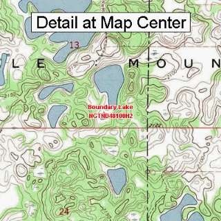  USGS Topographic Quadrangle Map   Boundary Lake, North 