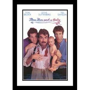  Three Men and a Baby 20x26 Framed and Double Matted Movie 